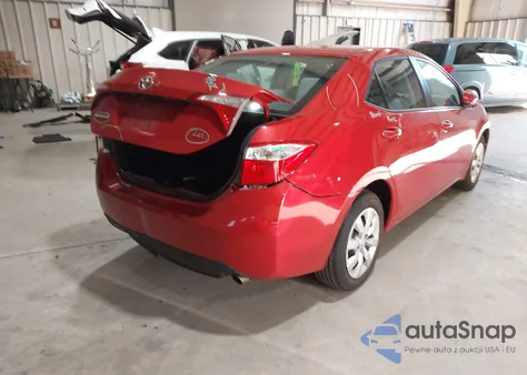 2016 Toyota Corolla Le z USA, uszkodzony, nr VIN 2T1BURHE6GC575883